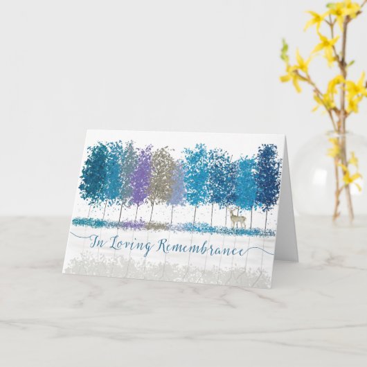 Chanoeka in liefdevolle herdenking winterbomen en kaart (Gele Bloem)