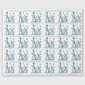 Chanoeka inpakpapier "Blue Bling Menorahs" (Vlak)