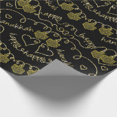 Chanoeka inpakpapier "Happy, Happy Chanoeka" (Hoek)