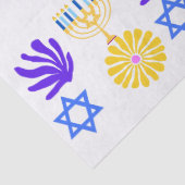 Chanoeka Inpakpapier – Menora, Davidster Tissuepapier (Detail)