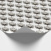 Chanoeka inpakpapier met Menorah (Hoek)