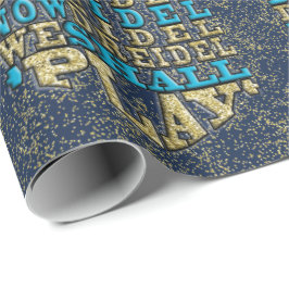 Chanoeka inpakpapier "O Dreidel Dreidel..."