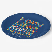 Chanoeka is Funukkah Happy Papieren Bordje (Gekanteld)