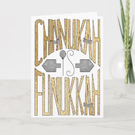 "Chanoeka is Funukkah" Wenskaart Feestdagen Kaart