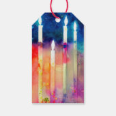 Chanoeka Joods festival thema Cadeaulabel (Achterkant)