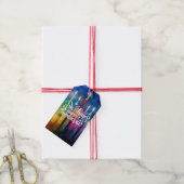 Chanoeka Joods festival thema Cadeaulabel (Met Touw)