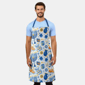 Chanoeka Joods Festival van het Lichtpatroon Schort (Gedragen)