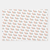 Chanoeka Joodse Bat Mitswa Bloemen Hand-getrokken  Inpakpapier Vel (Voorkant 3)