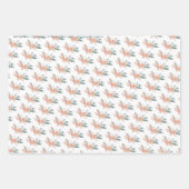 Chanoeka Joodse Bat Mitswa Bloemen Hand-getrokken  Inpakpapier Vel (Voorkant 2)