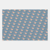 Chanoeka Joodse Bat Mitswa Bloemen Hand-getrokken  Inpakpapier Vel (Voorkant 3)