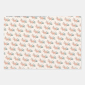 Chanoeka Joodse Bat Mitswa Bloemen Hand-getrokken Inpakpapier Vel (Voorkant 2)