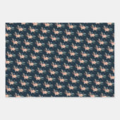 Chanoeka Joodse Bat Mitswa Bloemen Hand-getrokken Inpakpapier Vel (Voorkant)