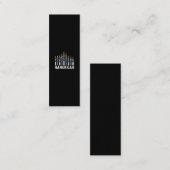 Chanoeka Joodse feestdag Menorah Jood Contactkaartje (Voorkant / Achterkant)