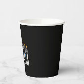 Chanoeka Joodse feestdag Menorah Jood Papieren Bekers (Links)