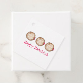 Chanoeka joodse Feestdagen Jelly Doughnut Bedankjes Labels