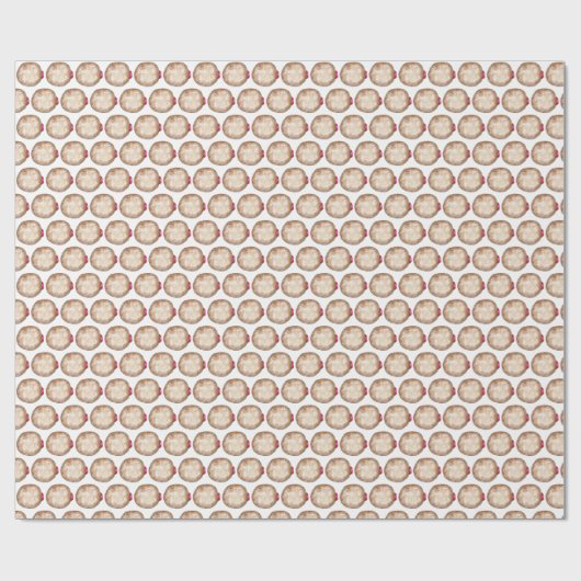 Chanoeka joodse Feestdagen Jelly Doughnut Cadeaupapier (Vlak)