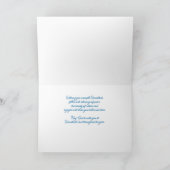 Chanoeka Joodse Zegeningen Bomen en Lone Herten Kaart (Binnen)