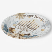 🕎 Chanoeka Joy, waterverf lichtfeest Papieren Bordje (Gekanteld)