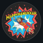Chanoeka Judah Maccabee Chanoeka Ronde Ronde Sticker<br><div class="desc">"Pink Cat Ballerina, Happy Chanukah" Stickers rond. Veel plezier met het gebruik van deze stickers als taarttoppers, cadeau-labels, envelopzegels, favoriete tassluitingen of wat je festiviteiten ook doet rocken! Personaliseer door tekst te verwijderen en uw eigen woorden toe te voegen, met behulp van uw favoriete lettertypestijl, -grootte en -kleur. Bedankt voor...</div>