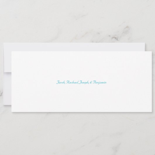 Chanoeka-Kaart | Kleurrijke olielamp Menorah | Bla (Achterkant)