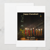 Chanoeka Kaart Menorah (Voorkant / Achterkant)