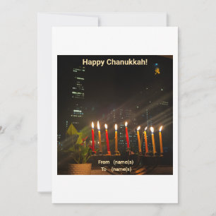 Chanoeka Kaart Menorah