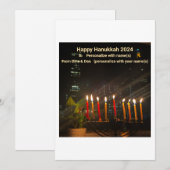 Chanoeka Kaart Menorah (Voorkant / Achterkant)