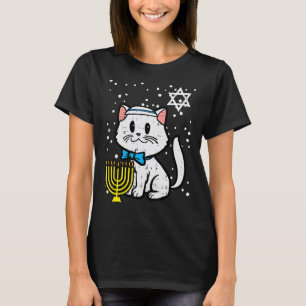 Chanoeka Kat Cute Chanuka Joodse Vrouwen Meisjes K T-shirt