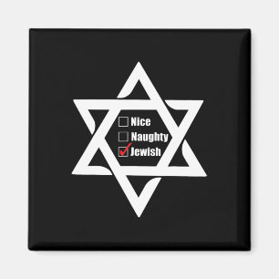 Chanoeka Kerstster van David Nice Naughty Jewi Magneet