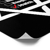 Chanoeka Kerstster van David Nice Naughty Jewi Poster (Hoek)