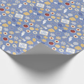 Chanoeka-koekjesfeest Cadeaupapier (Hoek)