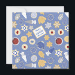 Chanoeka-koekjesfeest Kaart<br><div class="desc">Ik hou van de feestdagen,  en ik hou van een goed vakantiepatroon om ons in de vakantiegeest te krijgen! Dit grillige cookiefeest geïnspireerde ontwerp zal zeker vreugde brengen in uw vakantie</div>