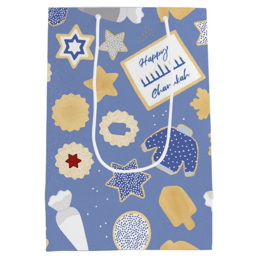 Chanoeka-koekjesfeest Medium Cadeauzakje (Achterkant)