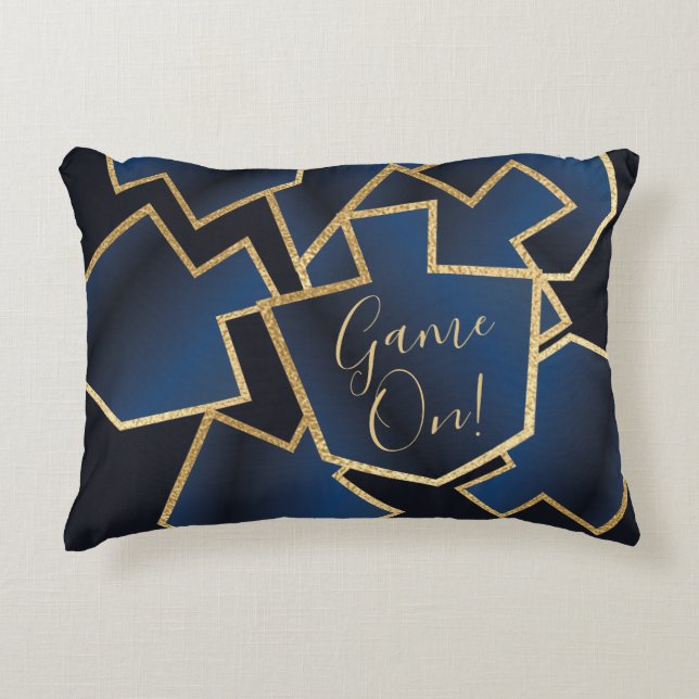 Chanoeka kussen Dreidels spel op (Voorkant)