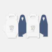 Chanoeka Liefde & Licht Bloemen Menorah Bedankdoosjes (Uitgevouwen)