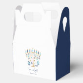 Chanoeka Liefde & Licht Bloemen Menorah Bedankdoosjes (Geopend)