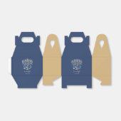 Chanoeka Liefde & Licht Bloemen Menorah Bedankdoosjes (Uitgevouwen)