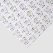 Chanoeka Liefde & Licht Bloemen Menorah Tissuepapier (Detail)