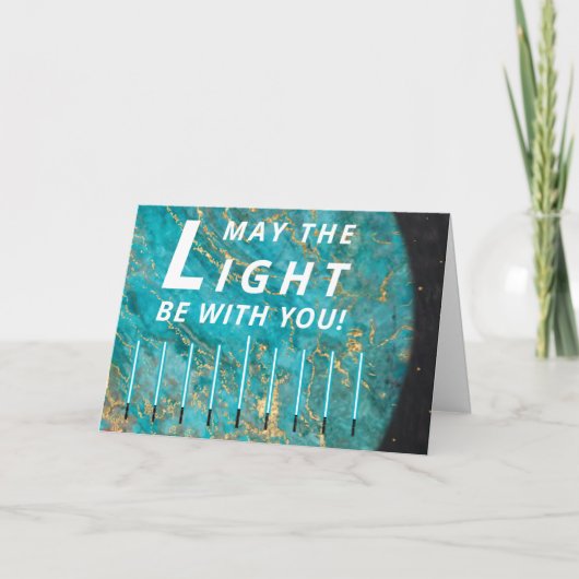 Chanoeka Lights Wenskaart (Voorkant)