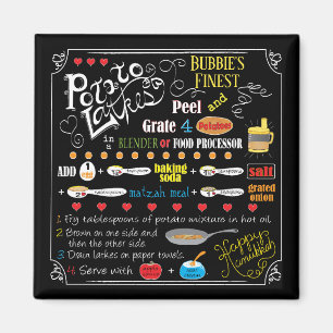 Chanoeka Magnet Square Latke Recept