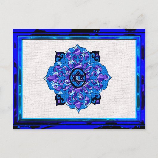 Chanoeka Mandela Feestdagenkaart (Voorkant)