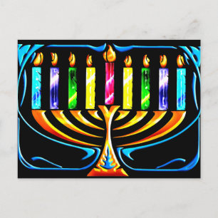 Chanoeka Menorah - Chanoeka Menorah Feestdagenkaart