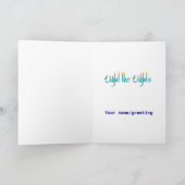 Chanoeka Menorah in woorden Kaart (Binnen)