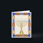Chanoeka Menorah Notecard Feestdagen Kaart<br><div class="desc">Chanoeka Menorah Notecard</div>