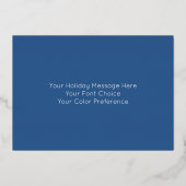 Chanoeka Menorah Waterverf Liefde en Licht Folie Feestdagenkaart (Achterkant)