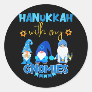 Chanoeka met mijn kabouters Joodse viering Ronde Sticker