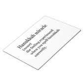 Chanoeka Mirakel Grappige Chanoeka Joodse Definiti Notitieblok (Schuin)