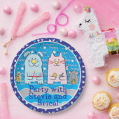 Chanoeka Muis en Vrienden Papieren Bordje (Feest)