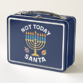 Chanoeka Niet Vandaag Santa Joodse Chanoeka (Voorkant)