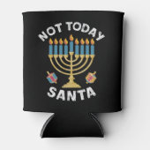 Chanoeka Niet Vandaag Santa Joodse Chanoeka Blikjeskoeler (Voorkant)